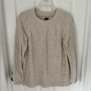 Gap Materity cable knit sweater